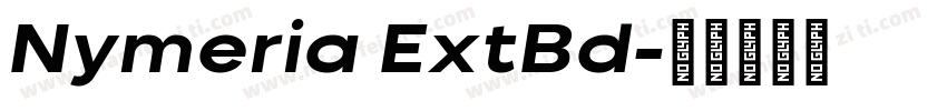 Nymeria ExtBd字体转换